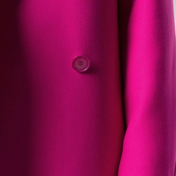 STELLA McCARTNEY Double Breasted Mid-Length Coat. Fuchsia. Size 42 IT - Picture 4 of 10